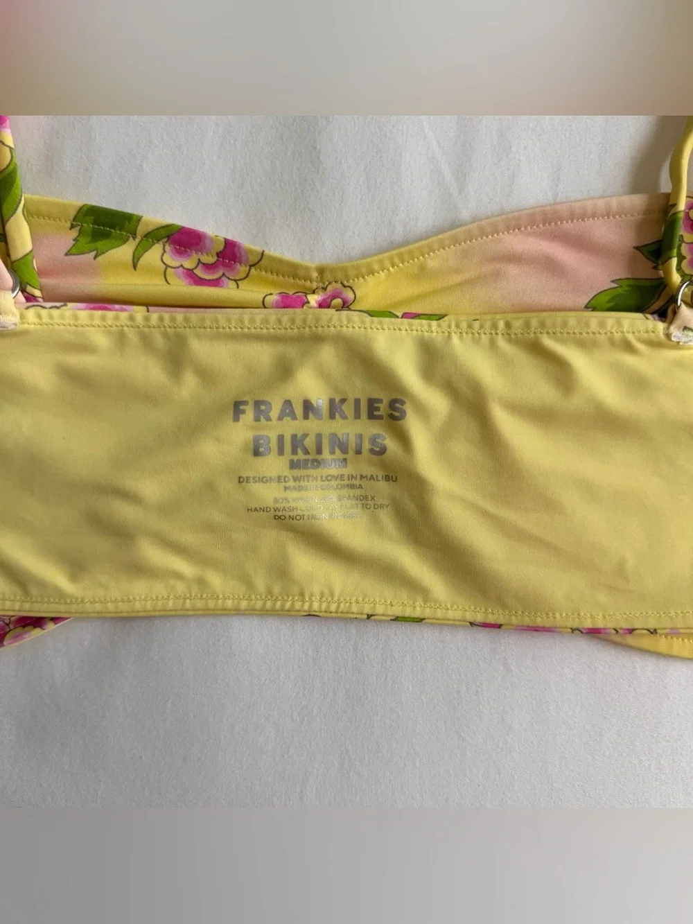 FRANKIE'S BIKINIS cleo floral bralette bikini top